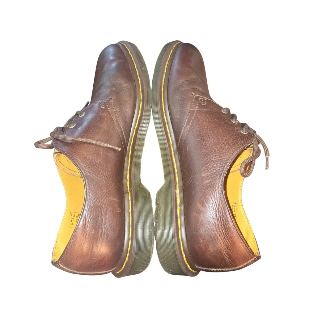 Dr. Martens 1461 Oxford Men 12/Women 13 Brown Leather 3-Eye Lace Up AW004‎ GV11R